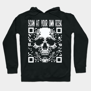 QR Code Skull: Scan at Your Own Risk Hoodie